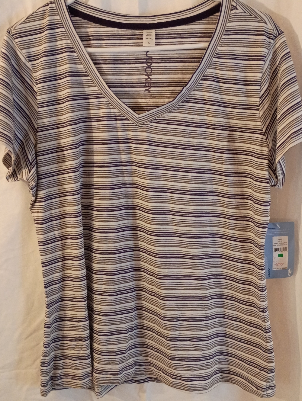 NWT! Jockey Sleepwear Short Sleeve Women's Size Large Top